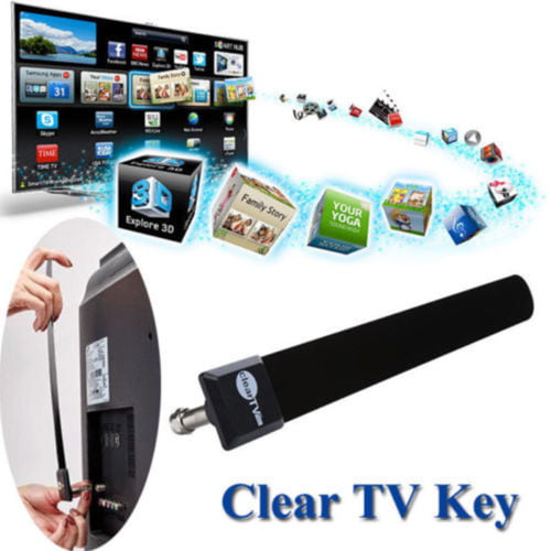 As Seen on TV Clear TV Key FREE HDTV TV Digital Indoor Antenna Ditch Cable USA 